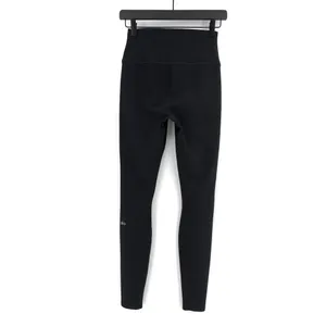 ALO YOGA 7/8 High-Waist Ripped Warrior Black S thumbnail 6