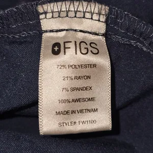 Figs Womens Dark Gray‎ Casma Three Pocket Scrub Top Medium thumbnail 4