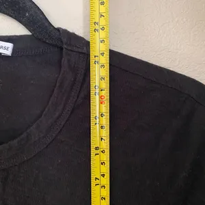 Standard James Perse Black Short Sleeve Shirt Boxy Cotton Blend Women's 0 / XS thumbnail 8