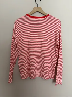 Marine Layer Valerie Striped Long Sleeve Shirt Small thumbnail 3