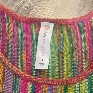 Anthropologie Daily Practice Cheap Shot Multicolor Rainbow Sweater Dress SMALL thumbnail 6