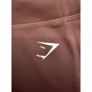 Gymshark Training Biker Shorts Women Small Brown High Waisted Pockets B4A8W thumbnail 2