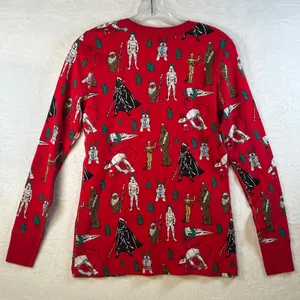 Hanna Andersson Star Wars Long Sleeve Organic Cotton Pajama Top‎ Medium Red thumbnail 2