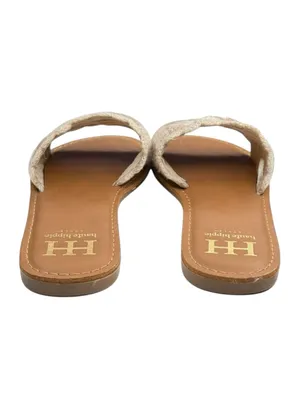 new Haute Hippie ✌︎︎ Rianne Crochet Mandala Flat Sandals Slides ✌︎︎ Cream ✌︎︎ 7M thumbnail 4