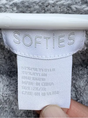 Like New SOFTIES Marshmallow Slouch Turtleneck Lounge Dress Grey Size 2X/3X thumbnail 2