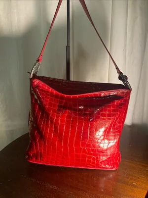 Brighton Chere Red Croc-Embossed Shoulder Bag thumbnail 5