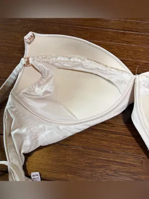 Victoria's Secret Marzipan Beige 38D Body By Victoria Lace Wireless Nursing Bra thumbnail 5