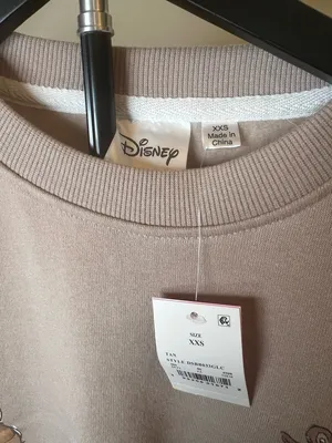 Disney Bambi Sweatshirt XXS Tan‎ Thumper Flower Graphic Crewneck thumbnail 7