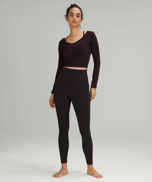 Lululemon Align Long Sleeve Shirt Diamond Dye Cassis Black thumbnail 3