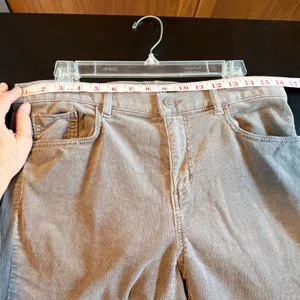 LOFT Modern Skinny Corduroy Pants Womens 28/6 Taupe Grey Stretch‎ Trousers thumbnail 7