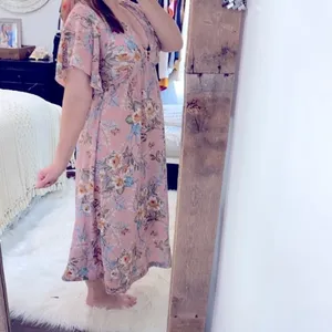 Bailey Blue pink floral maxi dress size medium thumbnail 3