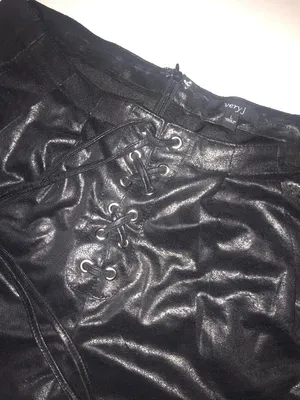 Very J Light Leather Lace Up Shorts thumbnail 2