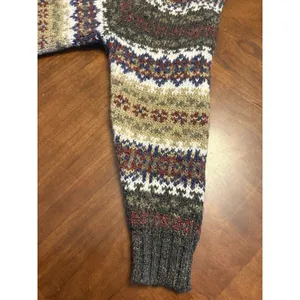 Carolyn Taylor For by Design Sweater Fair Isle Knit Pullover Striped Grandpa Y2K thumbnail 5