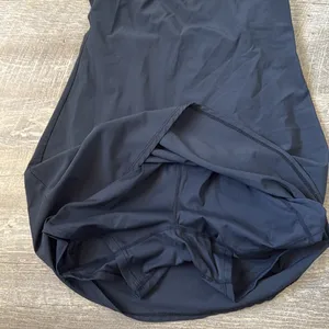 Abercrombie Fitch Black One Shoulder Traveler Mini Dress w/ Skort Size S thumbnail 4