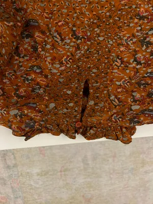 Elan Burnt Orange Ruffle Tank thumbnail 4
