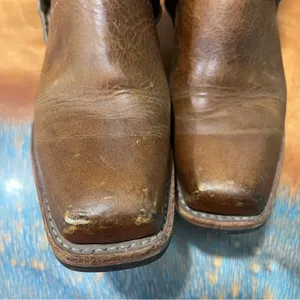 Vintage Frye 12R Brown leather Harness Boots USA Cowgirl size 6 thumbnail 9