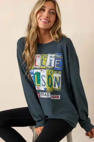 NWT Daydreamer Nelson On The Road Again x Free People LS Tee‎ Shirt S New RARE thumbnail 1