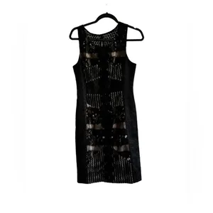 NWT Anthropologie Moulinette Soeurs Sheath Dress Lace Crochet Jacquar, Size 4 thumbnail 3