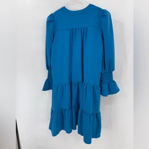 Tuckernuck POMANDER PLACE‎ Capri Blue Crepe Kenzo Dress xS Boho Prairie thumbnail 5
