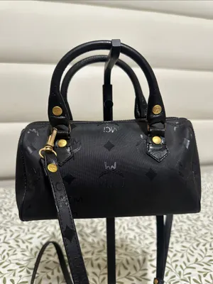 MCM Black Mini Bag in Viseto Coated Canvas thumbnail 2