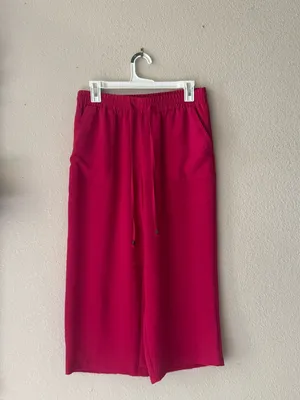 New York Clothing Company Bright Fuchsia Elastic Waist Pants thumbnail 12