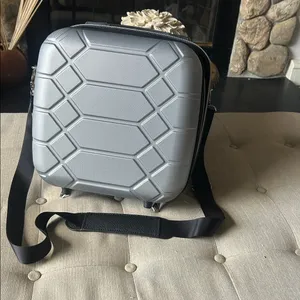 Aimee Kestenberg Grey Mini Hard-case Travel Luggage Bag thumbnail 3