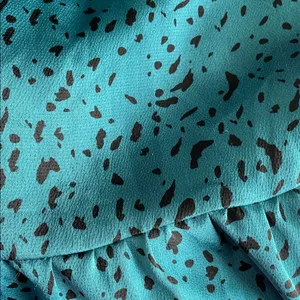 Zara Teal Long Sleeve Dress with Ruffles thumbnail 9
