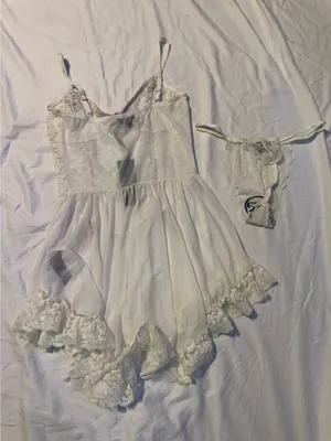 Dolls Kill Widow Teddy and Thong Lingerie Set thumbnail 3