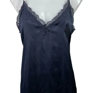 NEW H&M Satin Lace Sleeveless Cami Tank Slip Lingerie Nighties Sleepwear Dress M thumbnail 4