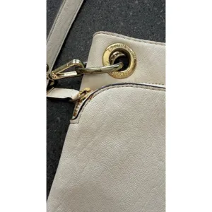 Calvin Klein Sonoma Ivory Faux Leather Crossbody Bag Gold Hardware thumbnail 10