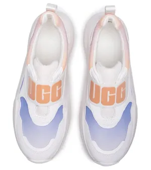 UGG  Women's La Flex Sneaker‎ Scallop Gradient 6 whithe pink & blue thumbnail 1