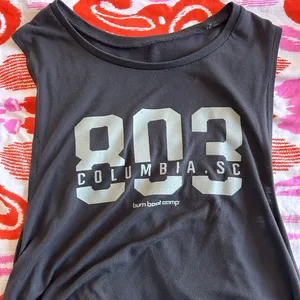 Burn boot camp location tank Gray Size M thumbnail 1