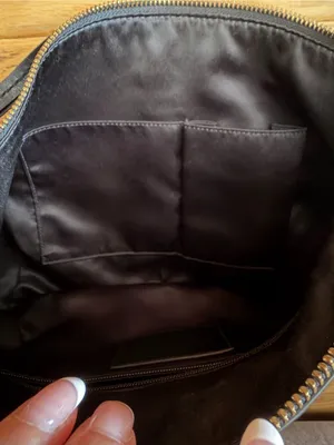 Vintage 1998 Coach Black Leather Hobo Shoulder Bag–Style 9214–Gold-Tone Hardware thumbnail 13