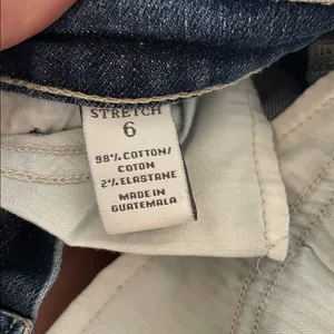 Abercrombie & Fitch Women’s Blue Denim Cutoff Shorts Distressed Hem - Stretch 6 thumbnail 7