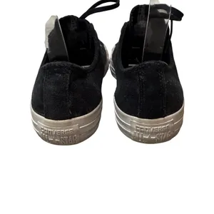 Converse All Star Low Top Sneaker Black Metallic Sparkle Women's Size 8 Grunge‎ thumbnail 5