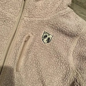 Womens American Eagle Fleece Zip Up Hoodie Jacket Beige/Light Khaki/Lite Pink Sm thumbnail 5