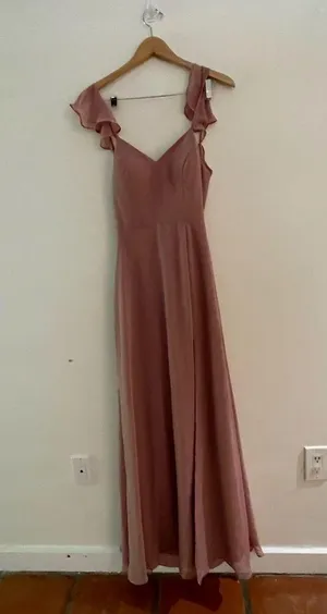AZAZIE Everett trusty dust pink bridesmaid dress size 4. thumbnail 12