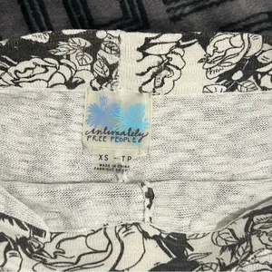 FREE PEOPLE Intimately Floral Print Lounge Retro Boy Short Brown & Ivory thumbnail 2
