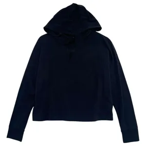 Beyond Yoga Hoodie Womens Medium Black Cropped Pullover Sweatshirt Modal USA thumbnail 1