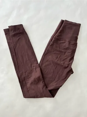 Carbon38 Mid Rise Leggings in Espresso Brown XS thumbnail 3