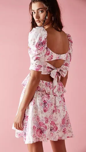 For Love & Lemons NWT Lucia Mini Dress. thumbnail 6
