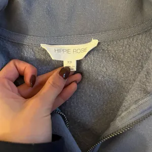 Hippie Rose Men's Zip Up Sweater in Blue thumbnail 2