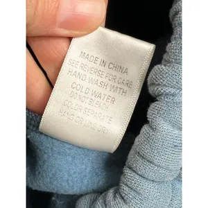 BIBI Blue Quarter Zip Hoodie Small Pullover Sweatshirt Kangaroo Pocket Cozy thumbnail 5