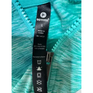 C9 Champion Women's Small Teal Full Zip Hoodie Space Dye‎ Yoga Activewear Jacket thumbnail 6