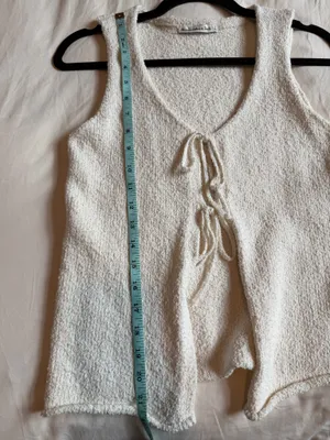 Abercrombie & Fitch Tie-Front Textured Vest thumbnail 8