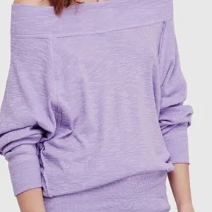 Purple Free People Sweater  thumbnail 1