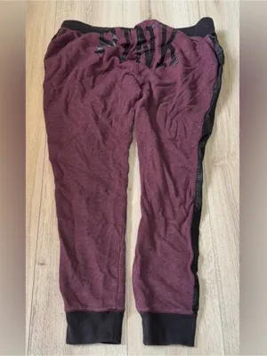 Victoria’s Secret pink black maroon purple jogger sweatpants thumbnail 3