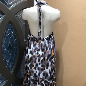 Rosa faia sheer halter dress thumbnail 4