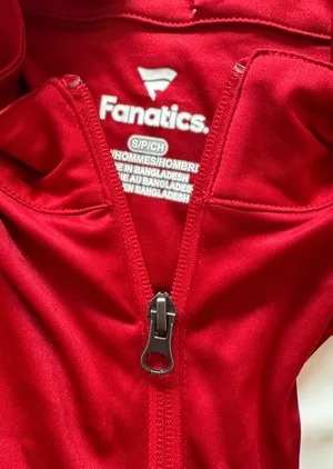 NWT Oklahoma Sooners Quarterback Mock Neck Quarter-Zip Top Small Crimson thumbnail 5
