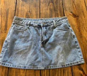 Denim Mini Skirt Blue Size M thumbnail 3